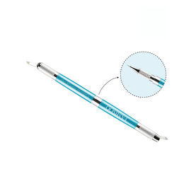 बाँझ डिस्पोजेबल सुइयों नीले के साथ स्मार्ट मैनुअल भौं टैटू पेन